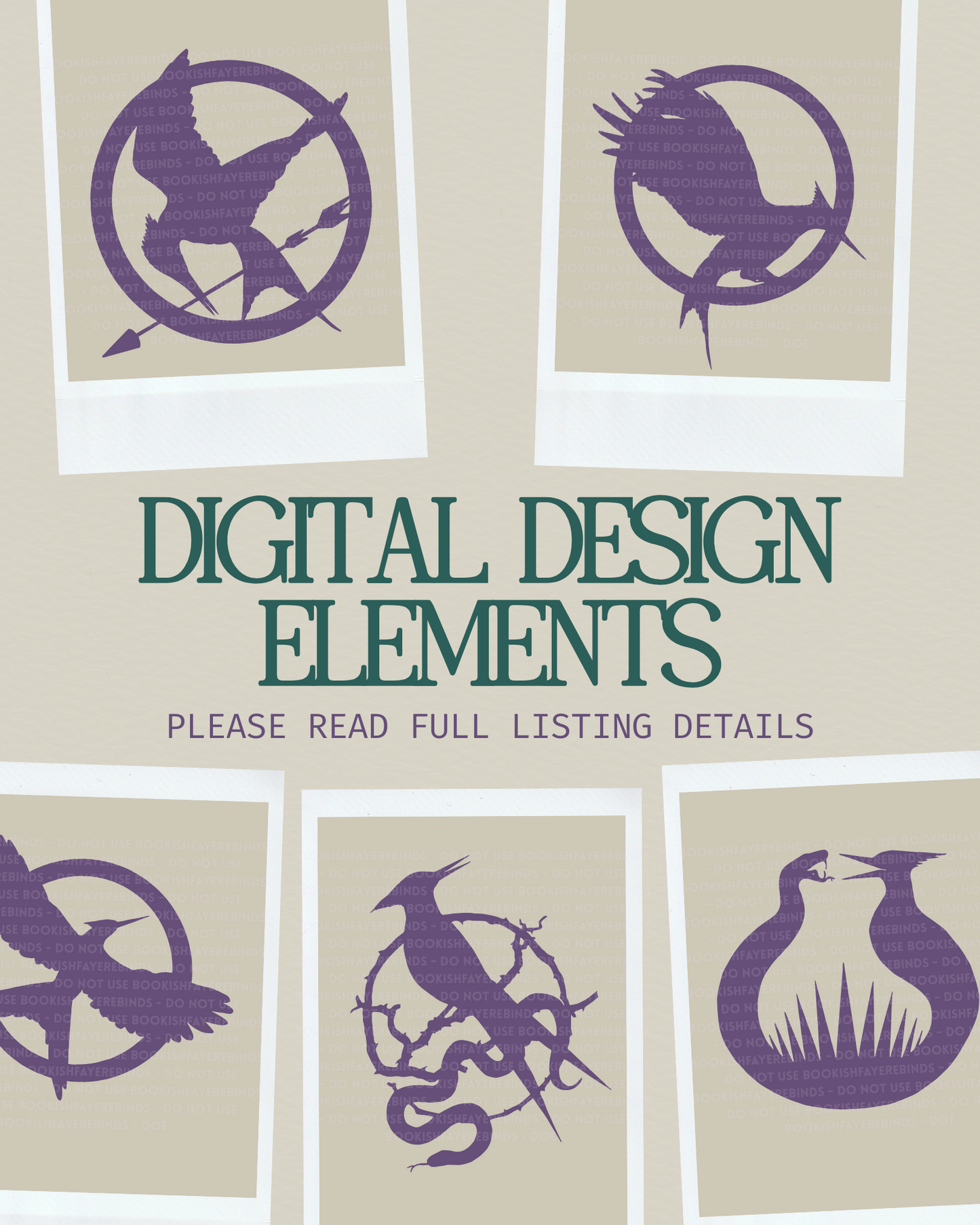 The Hunger Games Digital Design Elements | PNG, JPG, and SVG files
