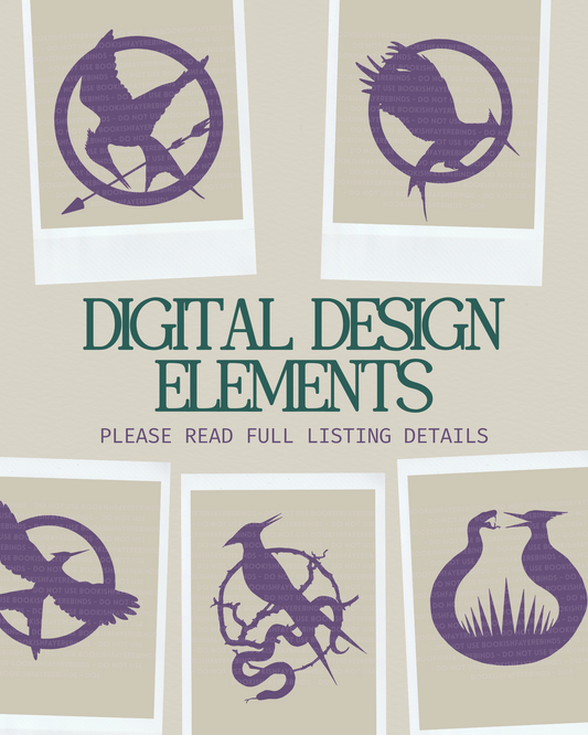 The Hunger Games Digital Design Elements | PNG, JPG, and SVG files