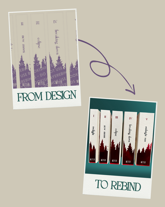 The Twilight Saga | Digital Rebind Designs | PNG FILES ONLY