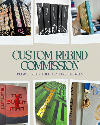 Custom Rebind Commission - ANY BOOK